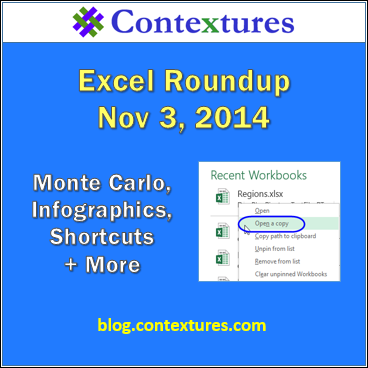 Weekly Excel Roundup http://blog.contextures.com/